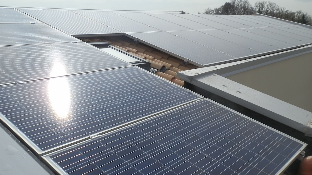 dettaglio pannello fotovoltaico