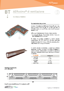 scheda tecnica elemento ventilazione