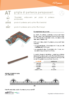 scheda tecnica elemento ventilazione