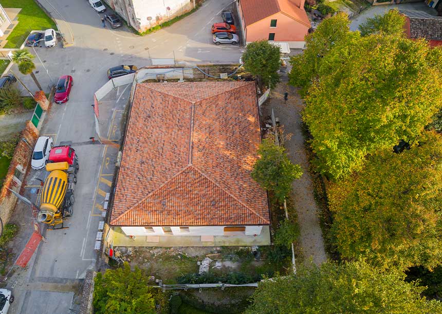 Sistema AERcoppo® per il Compendio La Quiete, Municipio di Paese