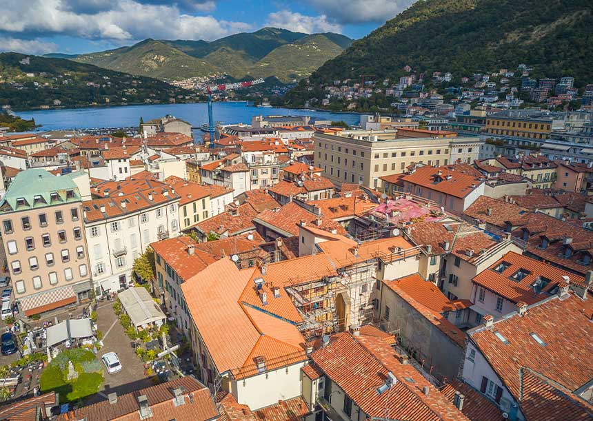 Sistema AERcoppo® per un palazzo ALER a Como