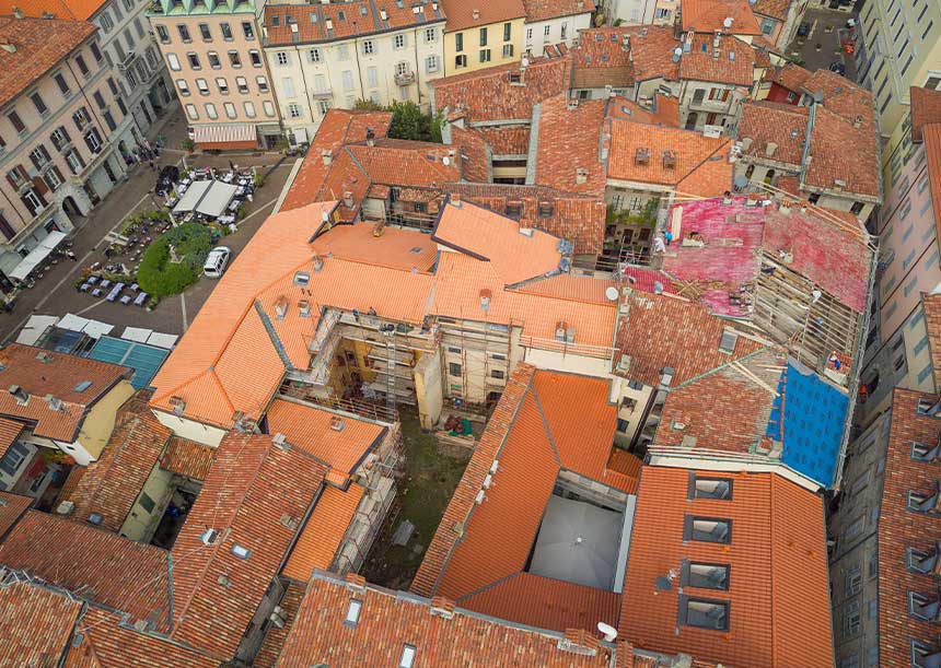 Sistema AERcoppo® per un palazzo ALER a Como