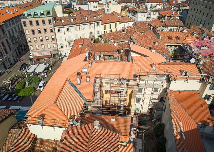Sistema AERcoppo® per un palazzo ALER a Como